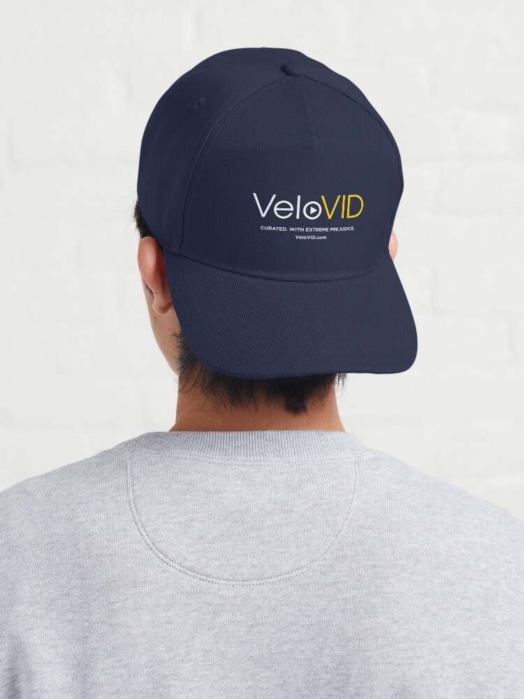 Thumbnail 4 of 7, Cap, VeloVID. Curated. With extreme prejudice. - dark background designed and sold by HalfSerious.
