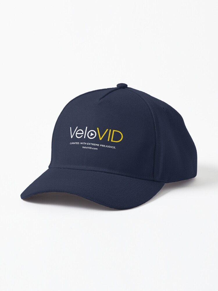 Thumbnail 1 of 7, Cap, VeloVID. Curated. With extreme prejudice. - dark background designed and sold by HalfSerious.