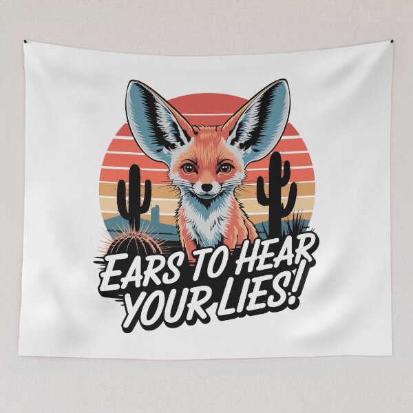 Item preview, Big-Eared Fennec Fox Desert Humor designed and sold by WildlifeInc.