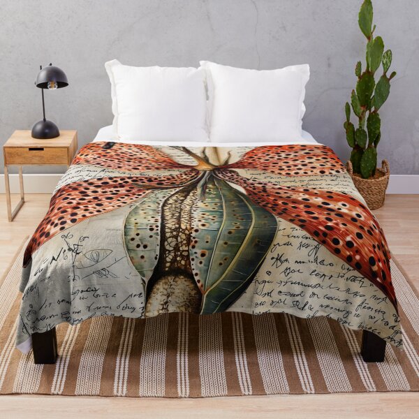 Item preview, Vintage Botanical Illustration Spotted Flower Natural History Wall designed and sold by HarmonicDaze.