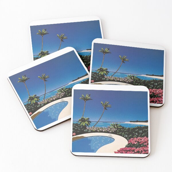 Item preview, Hiroshi Nakai Pool at the Beach Canva designed and sold by OVERSAI.