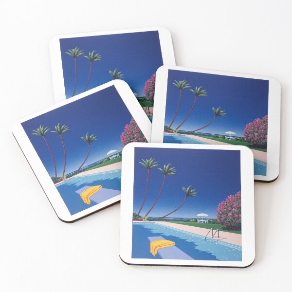 Item preview, Hiroshi Nakai Summer Blue Pool Canva Art Pop designed and sold by OVERSAI.
