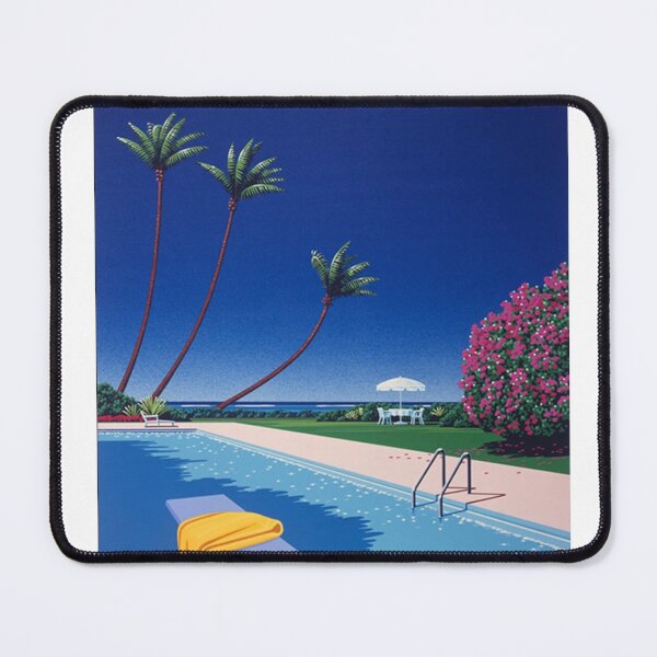 Item preview, Hiroshi Nakai Summer Blue Pool Canva Art Pop designed and sold by OVERSAI.