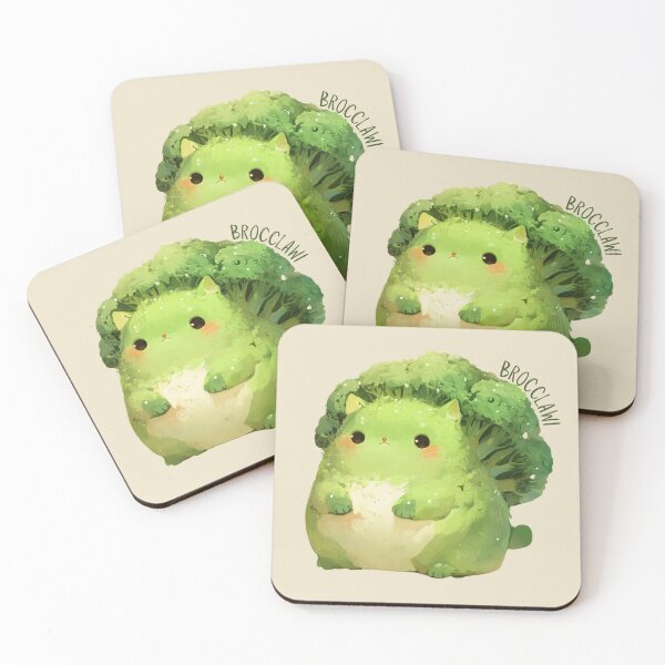Item preview, Brocclawi - funny cat lover gift, Broccoli, cat, kawaii designed and sold by Verubi.