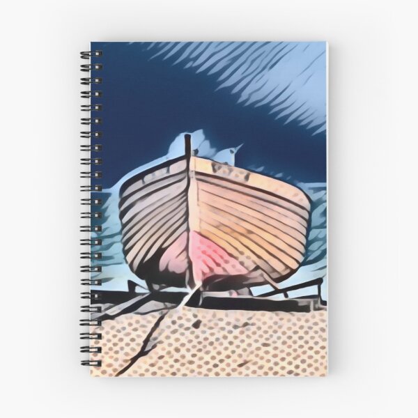 Item preview, Moored Boat In Pointillism designed and sold by Fearless-Fox.