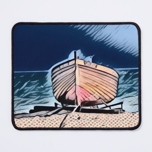 Item preview, Moored Boat In Pointillism designed and sold by Fearless-Fox.