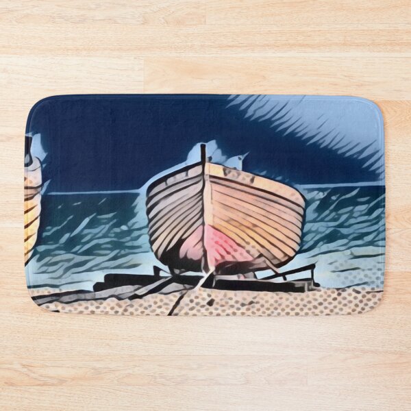 Item preview, Moored Boat In Pointillism designed and sold by Fearless-Fox.