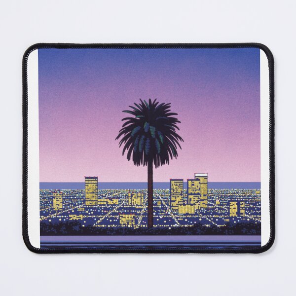 Item preview, Hiroshi Nakai Palm Purple Pool Canva Art Pop designed and sold by OVERSAI.