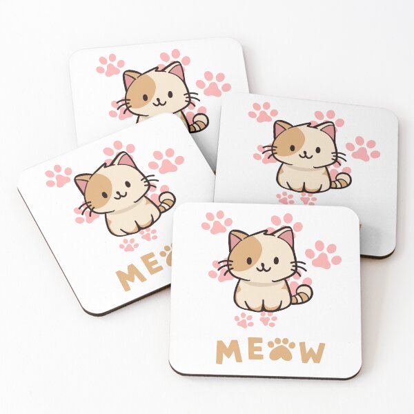 Artikelvorschau, Kawaii Katze miau miau und ihre süßen Pfoten entworfen und verkauft von ElixirCraft.