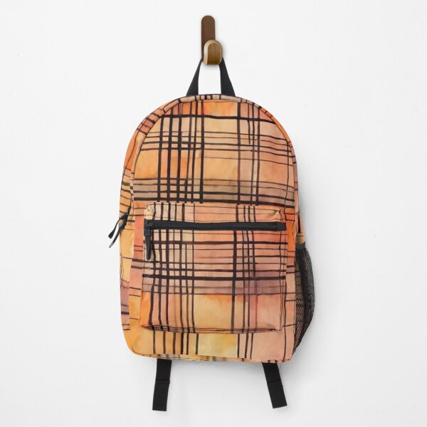Item preview, Rustic Charm: Red Orange Plaid Pattern designed and sold by MoxisWatercolor.