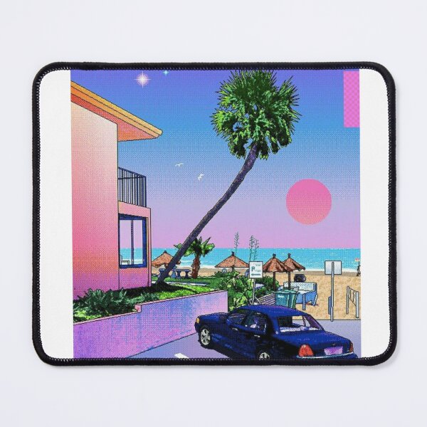 Item preview, Hiroshi Nakai Purple Car House Beach Canva Art Pop designed and sold by OVERSAI.