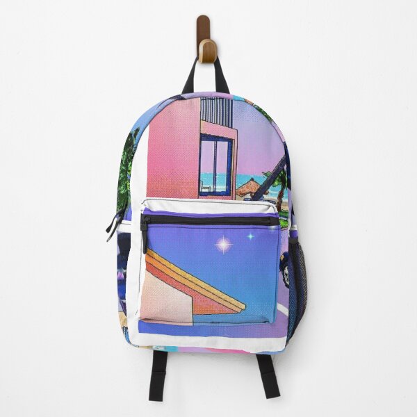 Item preview, Hiroshi Nakai Purple Car House Beach Canva Art Pop designed and sold by OVERSAI.