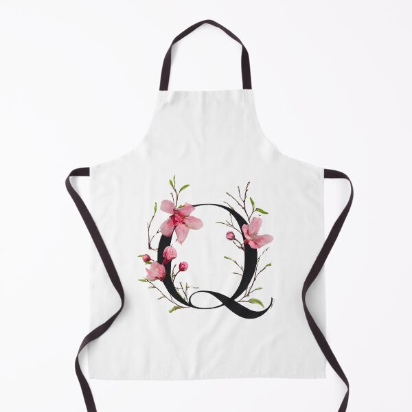 Item preview, Artistic Floral Letter Q with Pink Flowers – Nature-Inspired Botanical Monogram. designed and sold by Psycho-Crazy.