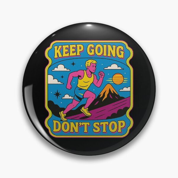 Item preview, Retro Keep Going Runner designed and sold by zzz888.