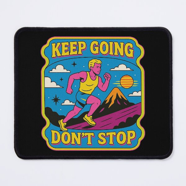 Item preview, Retro Keep Going Runner designed and sold by zzz888.