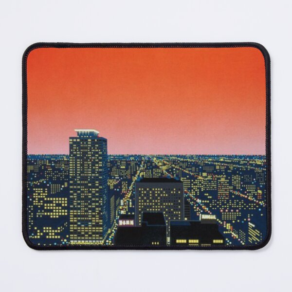 Item preview, Hiroshi Nakai Orange City Landscape Canva Art Pop designed and sold by OVERSAI.