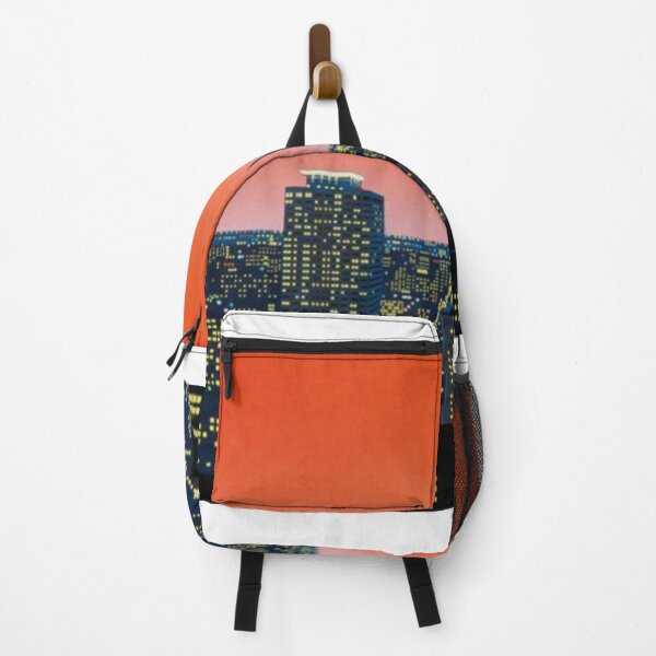 Item preview, Hiroshi Nakai Orange City Landscape Canva Art Pop designed and sold by OVERSAI.