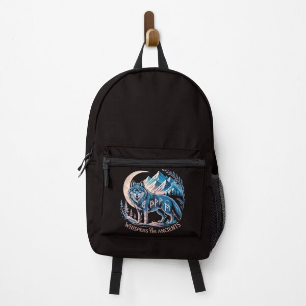 Item preview, Whispers of the Ancients Mystical Wolf and Moon Runic Design designed and sold by Slavicsoul.