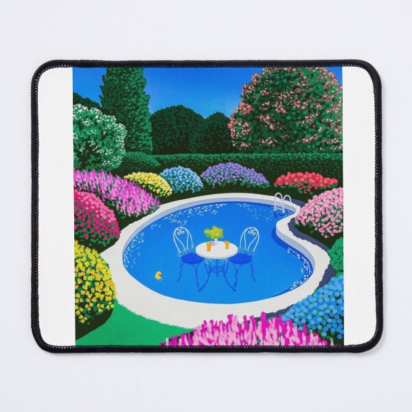 Item preview, Hiroshi Nakai Beautiful Blue Colorful Pool Canva Art Pop designed and sold by OVERSAI.