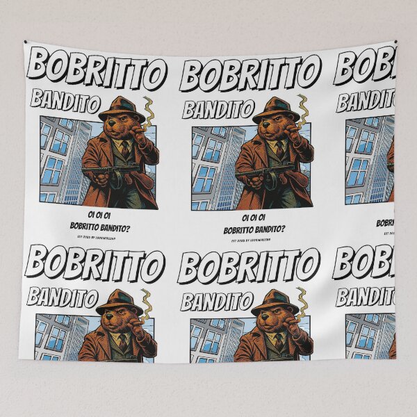 Item preview, Bobritto Bandito 90's Comic Style  (Italian Brainrot) designed and sold by LookinFreshh.