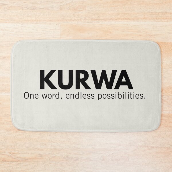 Item preview, Kurwa One Word Endless Possibilities Funny Polish Gag Gift designed and sold by Anniko Art Studio.