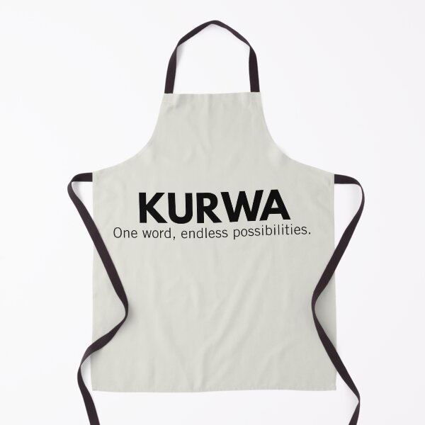 Item preview, Kurwa One Word Endless Possibilities Funny Polish Gag Gift designed and sold by Anniko Art Studio.
