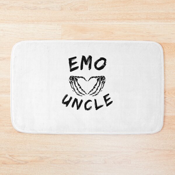 Item preview, Emo Uncle Funny Emo Uncle Goth Punk skeleton heart hand designed and sold by snowry.