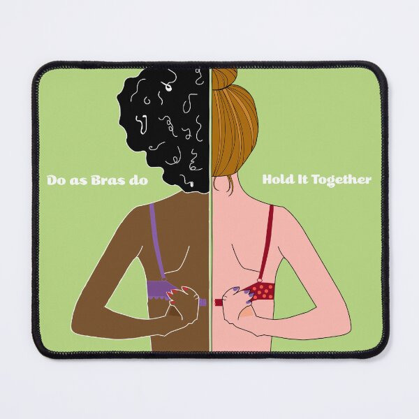 Item preview, Two people getting ready with positive affirmation - Mousepad designed and sold by a-m-2-p-m.