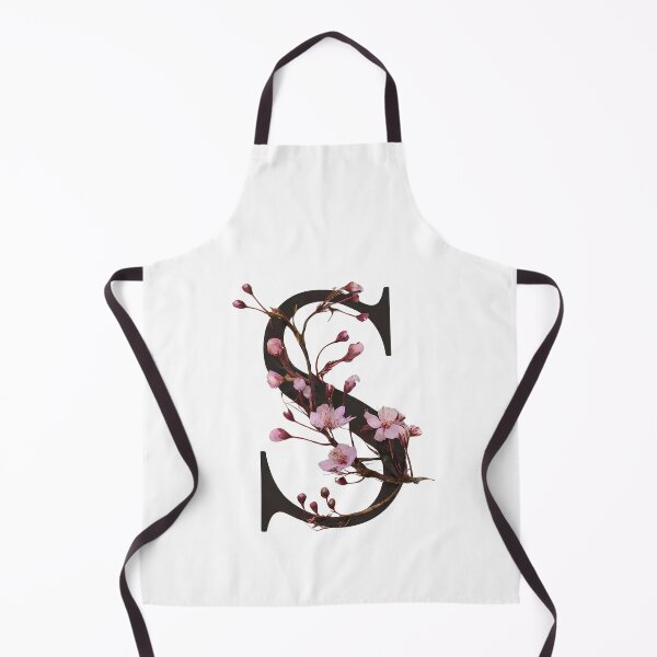 Item preview, Floral Letter S with Cherry Blossoms - Elegant Botanical Monogram Wall Art designed and sold by Psycho-Crazy.