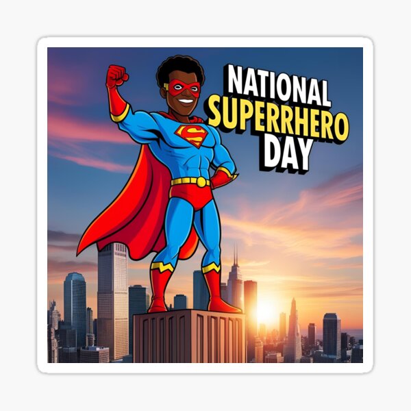 Item preview, National Superhero Day Bold Comic Style Design designed and sold by SAarcado.