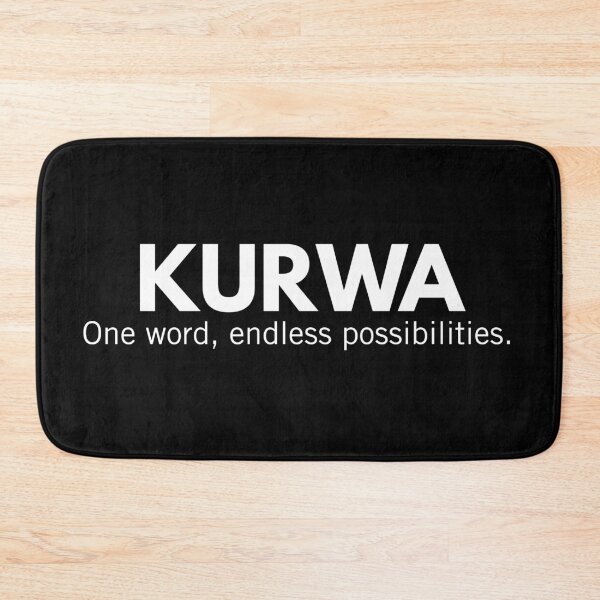 Item preview, Kurwa One Word Endless Possibilities Funny Polish Gag Gift designed and sold by Anniko Art Studio.