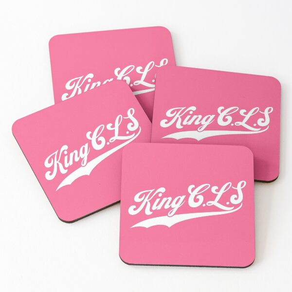 Item preview, King C.L.S Vintage Script | Flamingo Pink | Pure White  designed and sold by Kingcls.