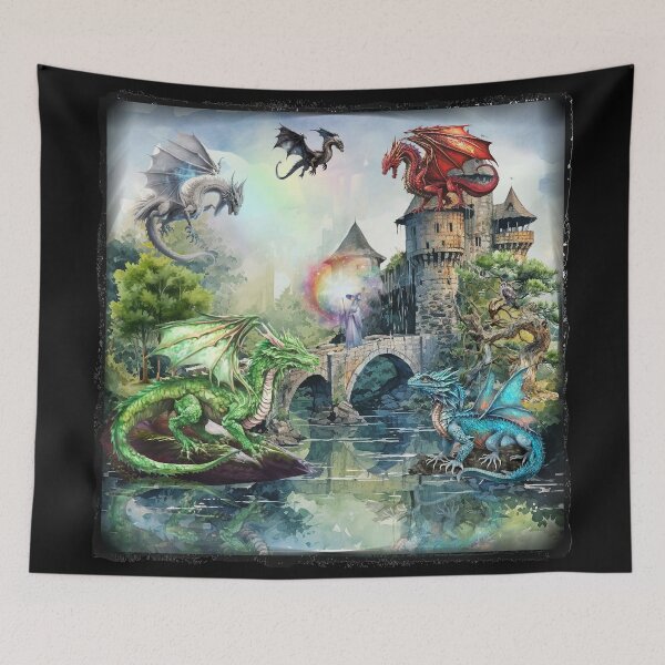 Item preview, Elemental Dragons designed and sold by Karen Wood.