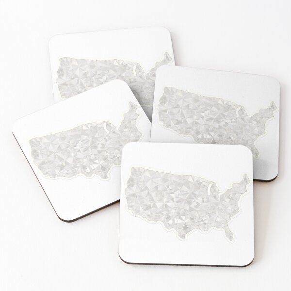 Item preview, USA Map Sticker – Crystal Mosaic Diamond Style – Elegant Shiny Design designed and sold by Majd-makansi.