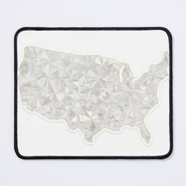 Item preview, USA Map Sticker – Crystal Mosaic Diamond Style – Elegant Shiny Design designed and sold by Majd-makansi.