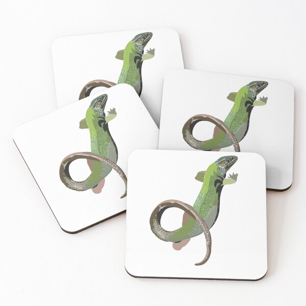 Item preview, E is for European Lizard,European Lizard Design – Reptile Art for Nature Lovers  designed and sold by PrettylittlepastelUk.