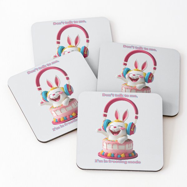 Item preview, Cute Bunny Cake Headphones Frosting Mode Funny Design designed and sold by MythicCotton.