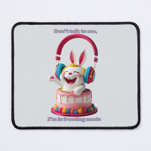 Item preview, Cute Bunny Cake Headphones Frosting Mode Funny Design designed and sold by MythicCotton.