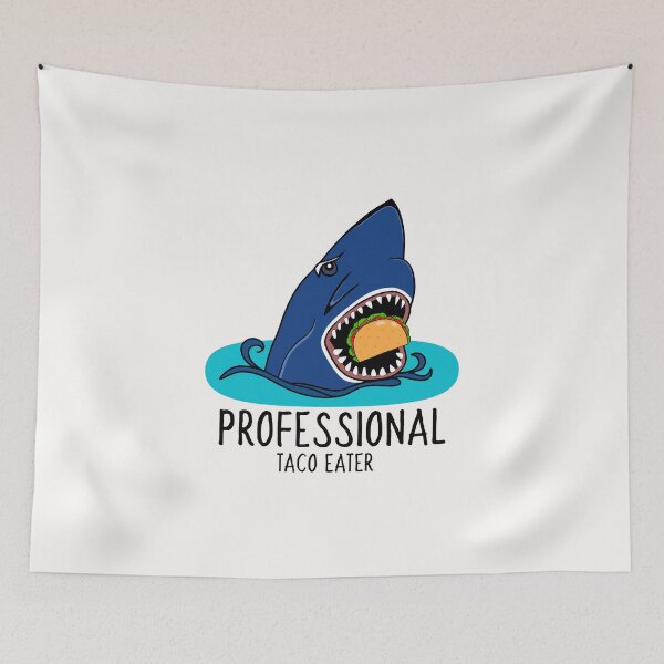 Item preview, Funny Taco Lover Shark designed and sold by Sartoris Art.