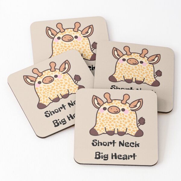 Item preview, Cute Baby Giraffe "Short Neck Big Heart" - Adorable Animal Art designed and sold by ElixirCraft.
