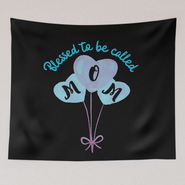 Item preview, Blessed to be called Mom Blue designed and sold by BeesNeesTees.
