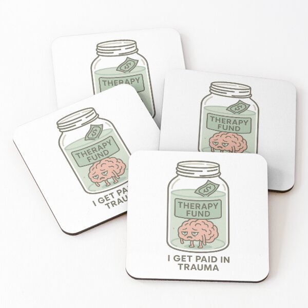 Item preview, Therapy Fund I Get Paid in Trauma Sticker designed and sold by ac3iongDcreator.