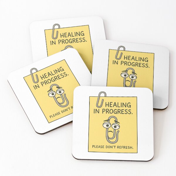 Item preview, Healing in Progress Sad Paperclip Sticker designed and sold by ac3iongDcreator.