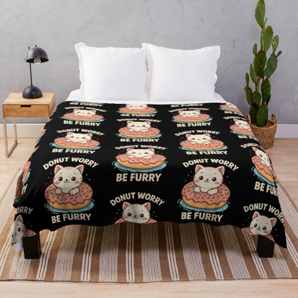 Item preview, Cat Donut: Donut Worry Be Furry designed and sold by printmala.