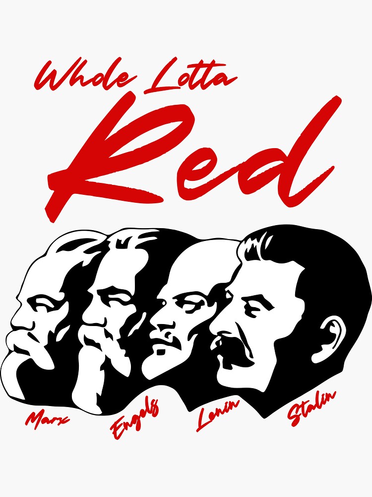 Thumbnail 3 von 3, Sticker, Eine ganze Menge roter Marxismus designt und verkauft von opiumdock.