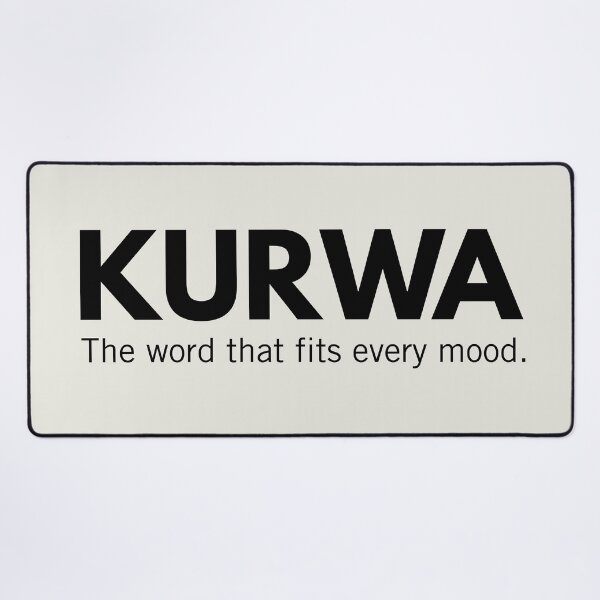 Item preview, Kurwa The Word That Fits Every Mood Funny Polish Gag Gift designed and sold by Anniko Art Studio.