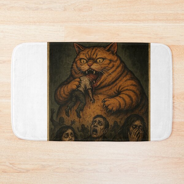 Item preview, Scary cat devouring humans designed and sold by DibujandoPorfa.