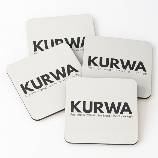 Item preview, Kurwa What The Heck Funny Polish Swear Gag Gift designed and sold by Anniko Art Studio.