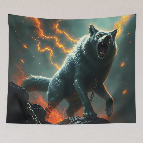 Item preview, Fenrir The Wolf designed and sold by laurencecrea.