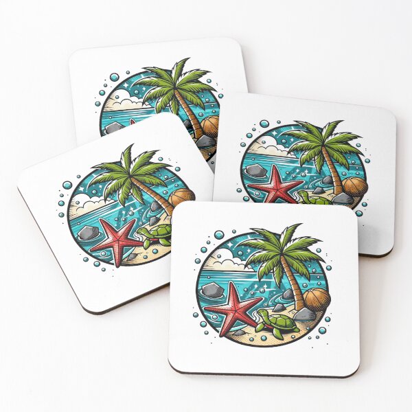 Item preview, Beach Element Logo Art #1 – Modern Coastal Design for Clothing, Accessories, and Perfect Gifts for Beach Lovers and Travelers designed and sold by knalpot-design.